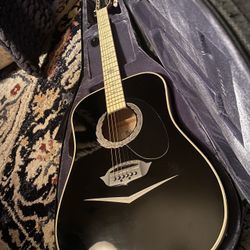 Esteban El Dorado Electric/Acustic Guitar “Rare” “Black Cadillac” 