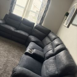 Sectional Dual Recliner Free