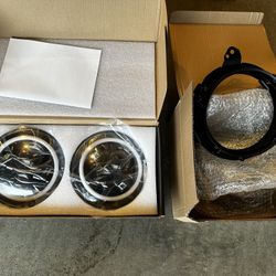 Jeep Wrangler Unlimited JL Raxiom Axial Series 7-Inch LED Halo Headlights with DRL, Amber Turn Signals and Headlight Adapter; Black Housing; Clear Len