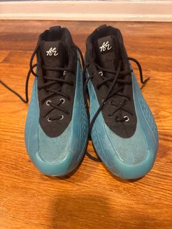 Adidas AE Basketball Sneakers Teal Black Youth size 6.5