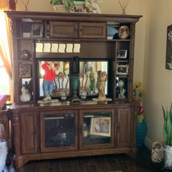 Entertainment Center and 2 End Tables