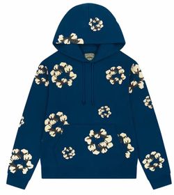 Denim Tears Cotton Wreath Hoodie Blue
