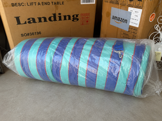 Large Striped Floor Bag – 72" x 37"