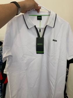 Hugo Boss Polo Zip up Large new