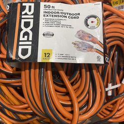 Ridge 50 Ft 12 Gauge Heavy Duty 40.00 Cash Only Extension Cord