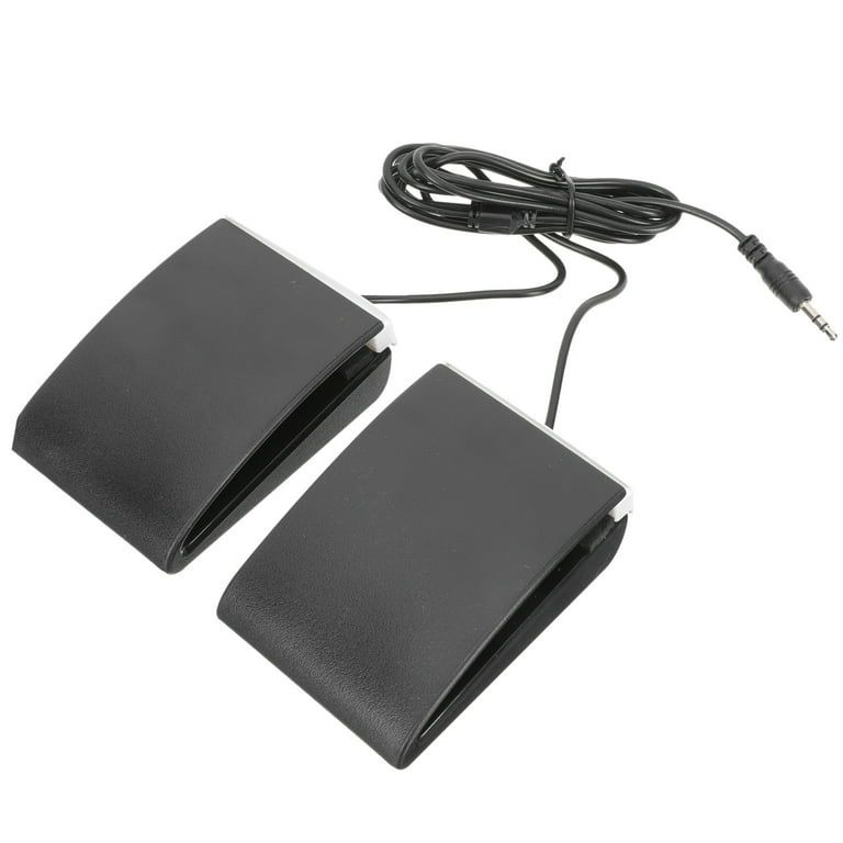 Black Music Pedal Set for Electric Piano or Electric Drum Damper 3x4”