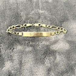 14k Figaro Bracelet 