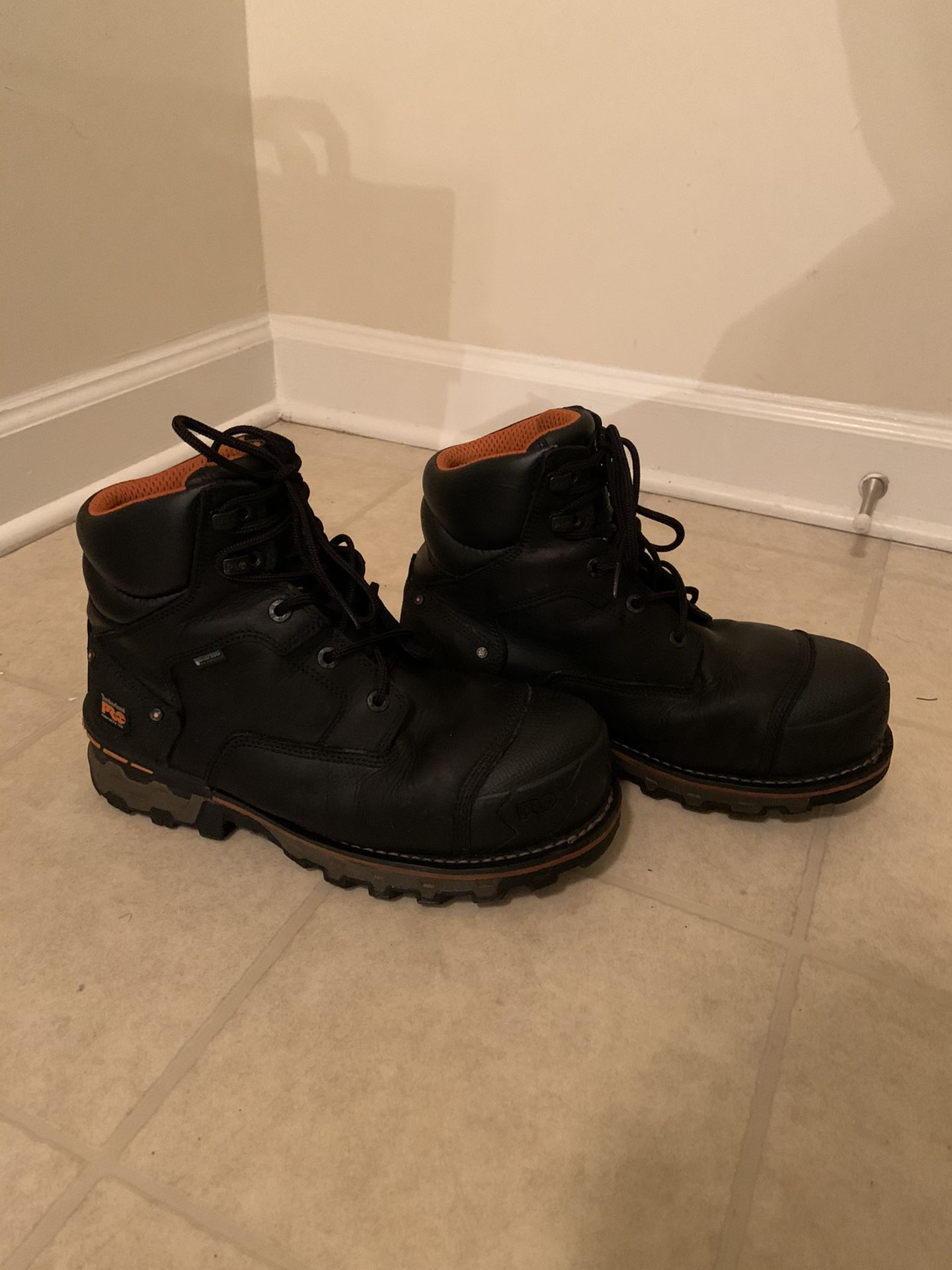 Heavy Duty Timberland Pro Work Boots, Waterproof, Steel Toe, Sturdy