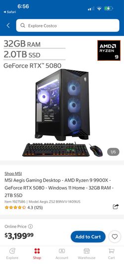 Costco’s 3200 dollar 5080 pc, mildly used