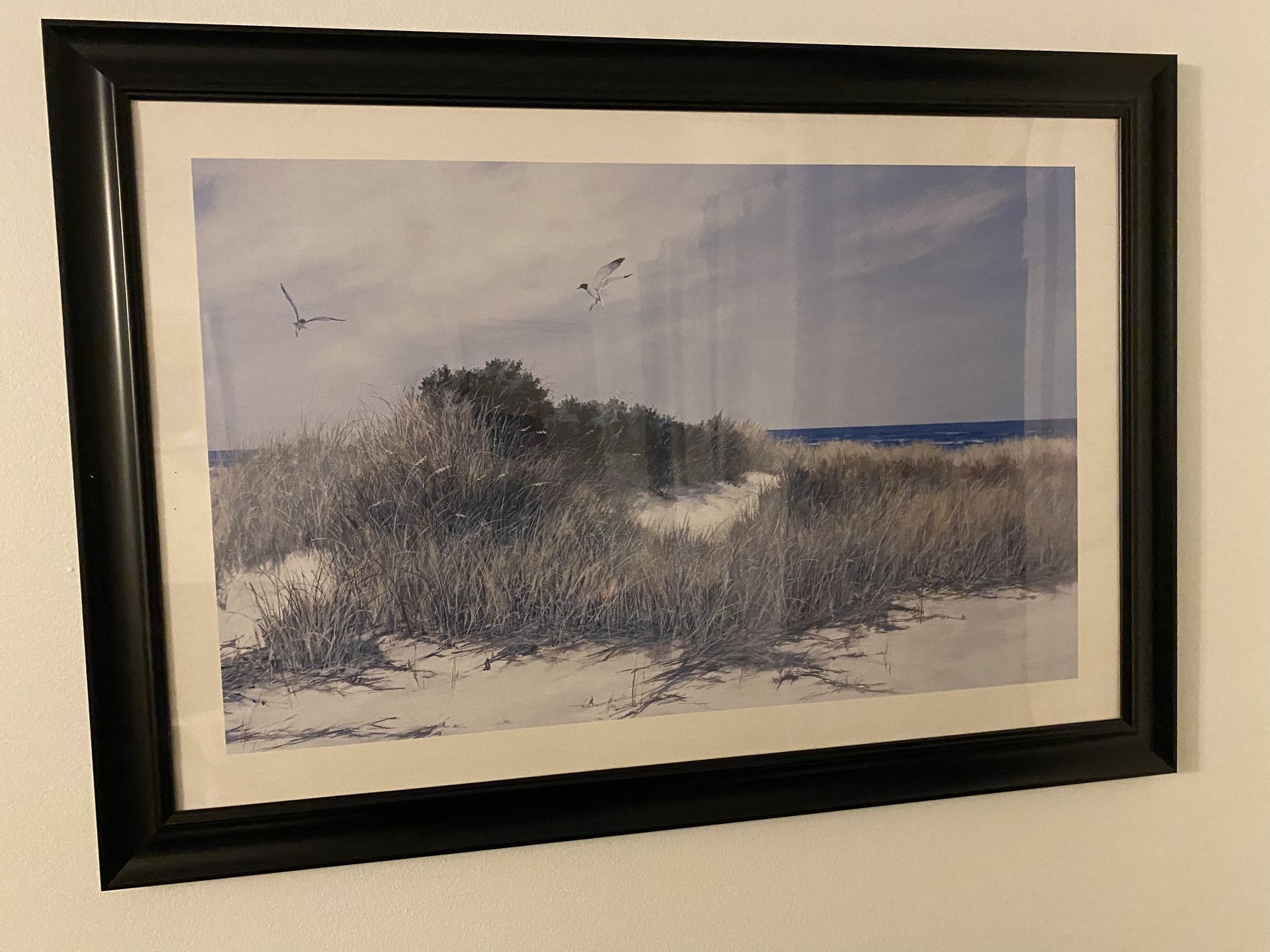 Framed Sea Grass Artwork