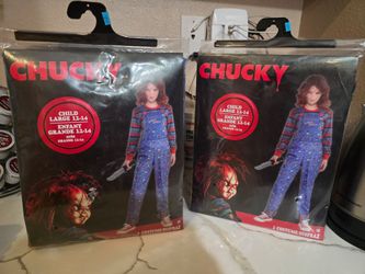 2 chucky costume dice 12-14 yrs