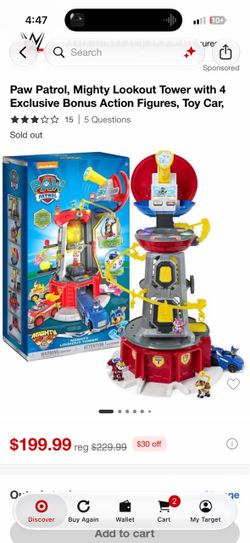 Paw patrol mighty pup tower