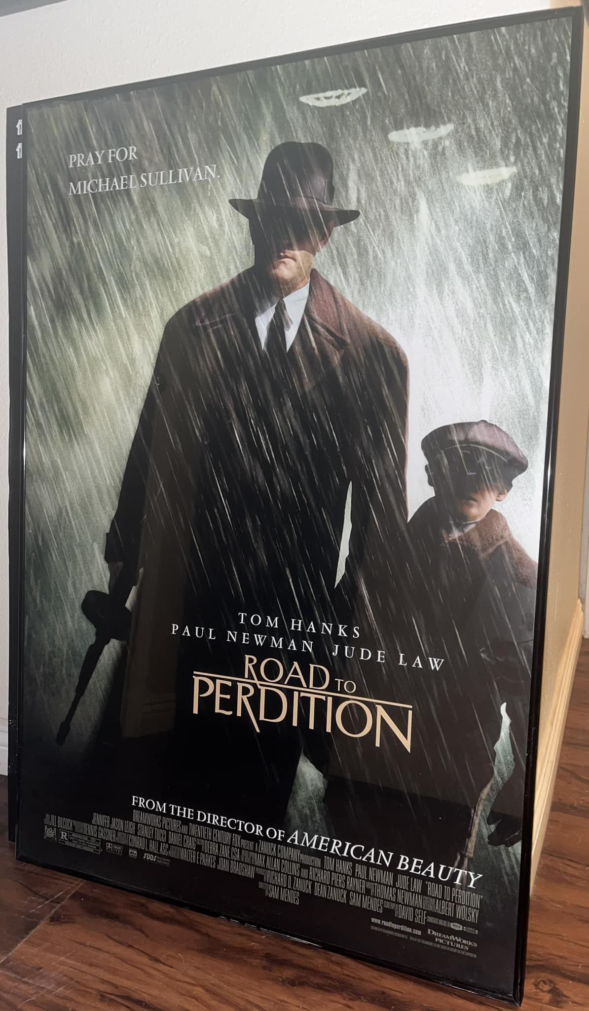 ROAD TO PERDITION ORIGINAL 27x40 MOVIE POSTER Mounted/Framed