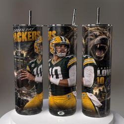 Green Bay Packers Jordan Love #10 Skinny Tumbler