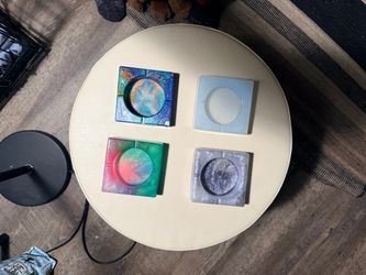 Set of 4 Resin Ashtrays