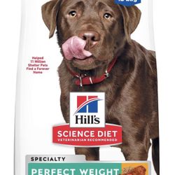 Hill's Science Diet Perfect Weight, Adult 1-5, Large Breed Weight Management ...