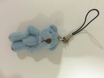 Teddy bear cell phone accessory