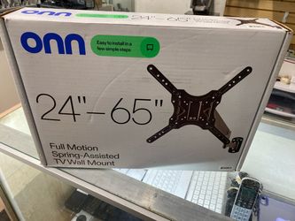 onn. Full-Motion Spring-Assisted TV Wall Mount (24–65 in.)