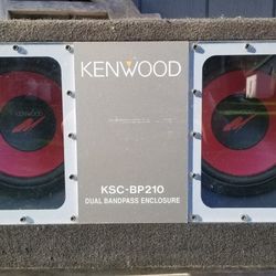 Kenwood Dual 10” Bandpass Subwoofer- KSC-BP210