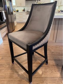 3 RH Counter Stools, Handcrafted solid oak in Black Oak Drift, , high-performance Fog