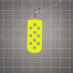 Croc Charm Keychain Yellow