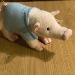 Prissy & Pop Mini Pig Plush GUND Stuffed Animal Blue Shirt Gift Farmhouse Barn