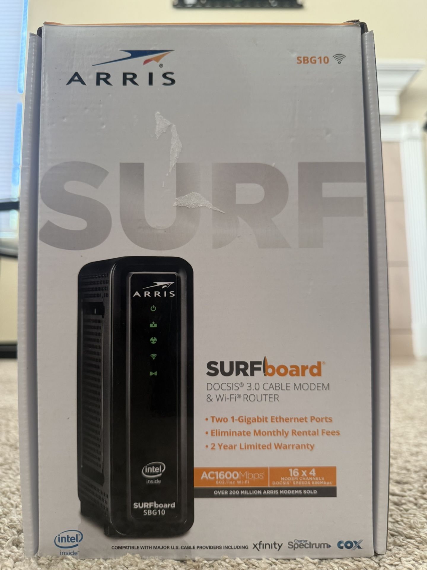 Arris Surfboard Cable Modem and Wi-fi Router