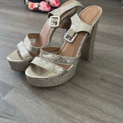 Free Gold Platform Heels