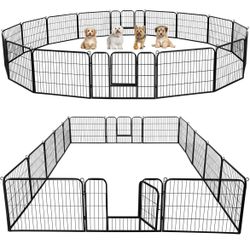 Dog Playpen 16 Panels 24 Inch