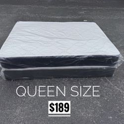 Queen Mattress Set – Medium – Brand New – Delivery Available 🚚