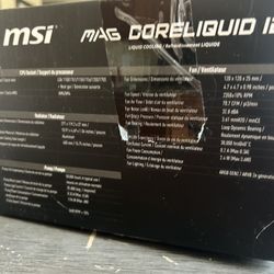 MSI Mag Coreliquid 240r CPU Liquid Cooler