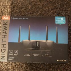 NETGEAR Nighthawk AX5 RAX43 Wireless Router 2.4 GHz | 5 GHz Gigabit Ethernet 