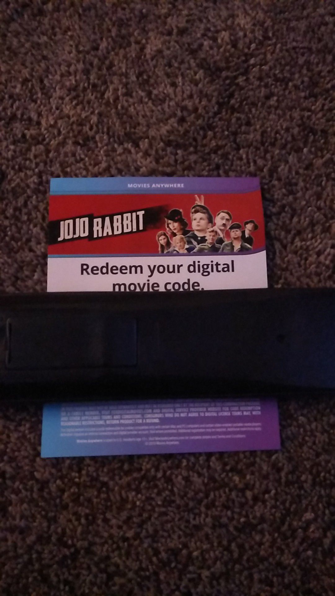 JoJo Rabbit Blu Ray digital code