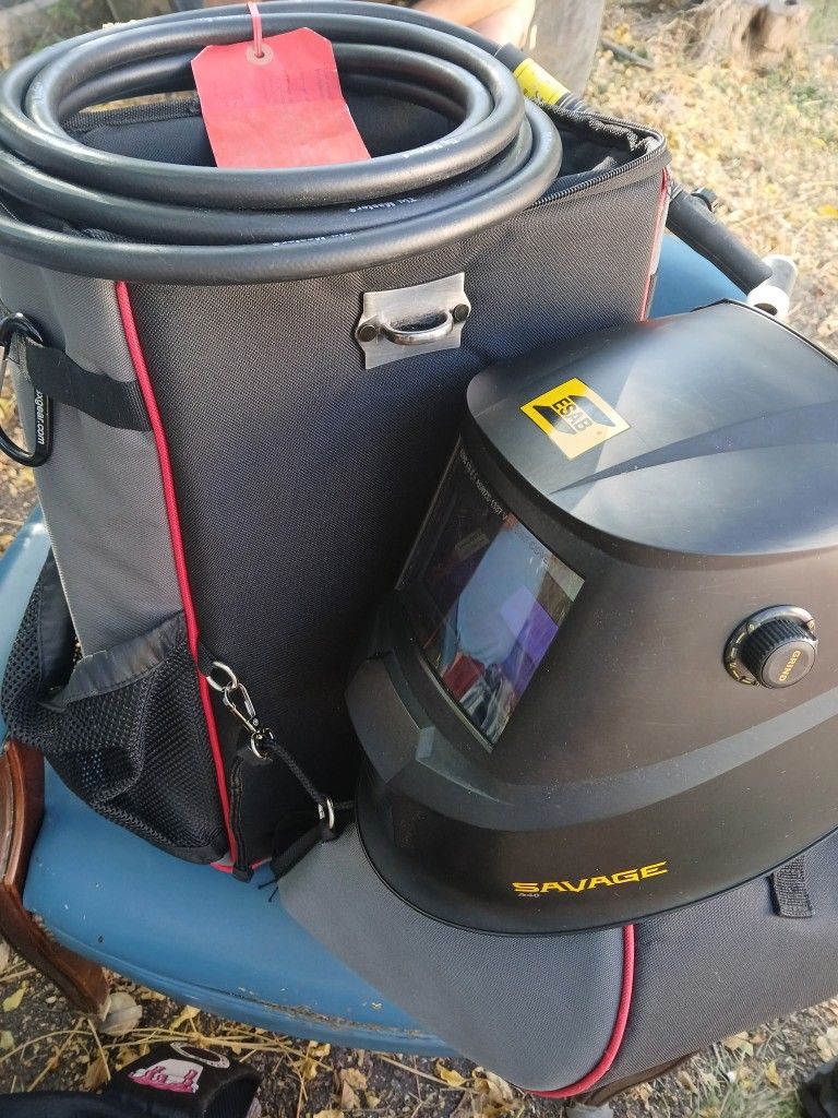 ESAB Savage A40 Welding Helmet, Profax TIG17 Torch Package, & Revco Welders Gearpack