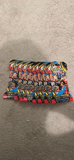 Pokemon Mega Evolution Booster Pack 8x Lot