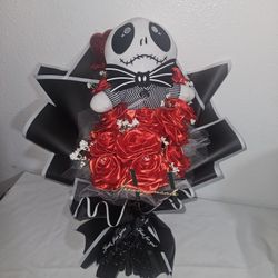 Nightmare Before Christmas Plush Roses