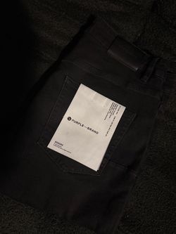 Flared purple jeans