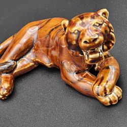 Vintage Porcelain / Ceramic Tiger Figurine 