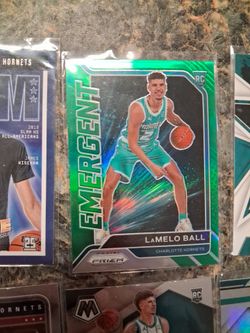 LaMelo Ball Panini Prizm Emergent Green Rookie Card