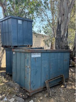 Scrap bins sorting bins dumpsters metal bins