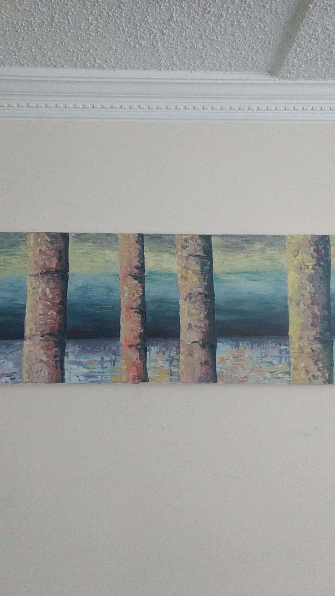 Bamboo oil painting