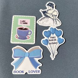 Bookish Book Lover Sticker Set