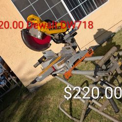  DeWalt DW718 - 12-inch, 15-amp double-bevel sliding compound miter saw.