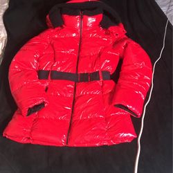 Calvin Klein Red Coats & Jackets Size S 