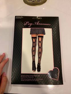 Spandex Fishnet Thigh Highs