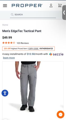 Propper Men's EdgeTec Tactical Pant navy blue