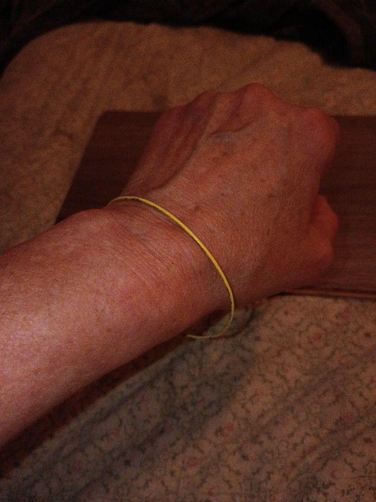 Yellow Bangle Bracelet 