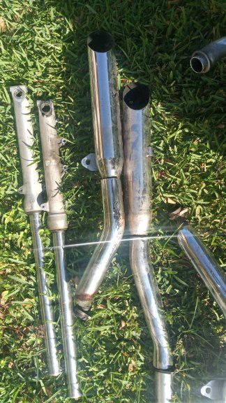 95 Honda Magna 750 Exhaust Pipes