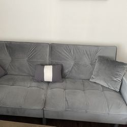 Modern Gray Couch Set (2 Pieces)