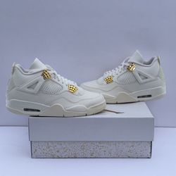 Jordan 4 Retro (W) “Metallic Gold” 10.5M/12W